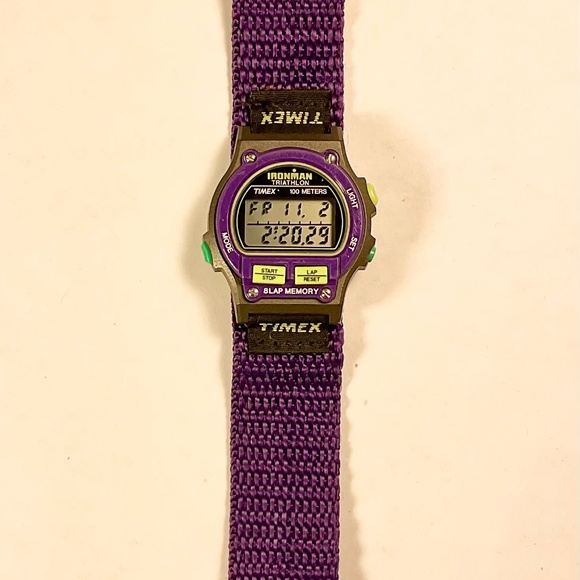RARE Timex Ironman Triathlon Ladies/Womens/Unisex Watch Purple w/ Light Vintage - Picture 4 of 5